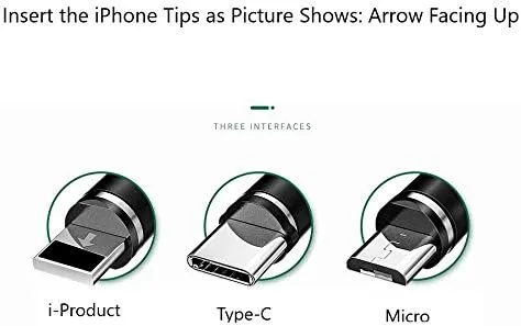 Retractable Magnetic Phone Charger Cable Fast Charging, 3 in1